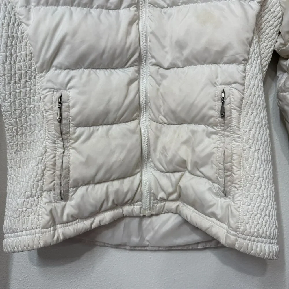 The North Face Aconcagua Women's Vintage 550 Down White Puffer Jacket Coat XS